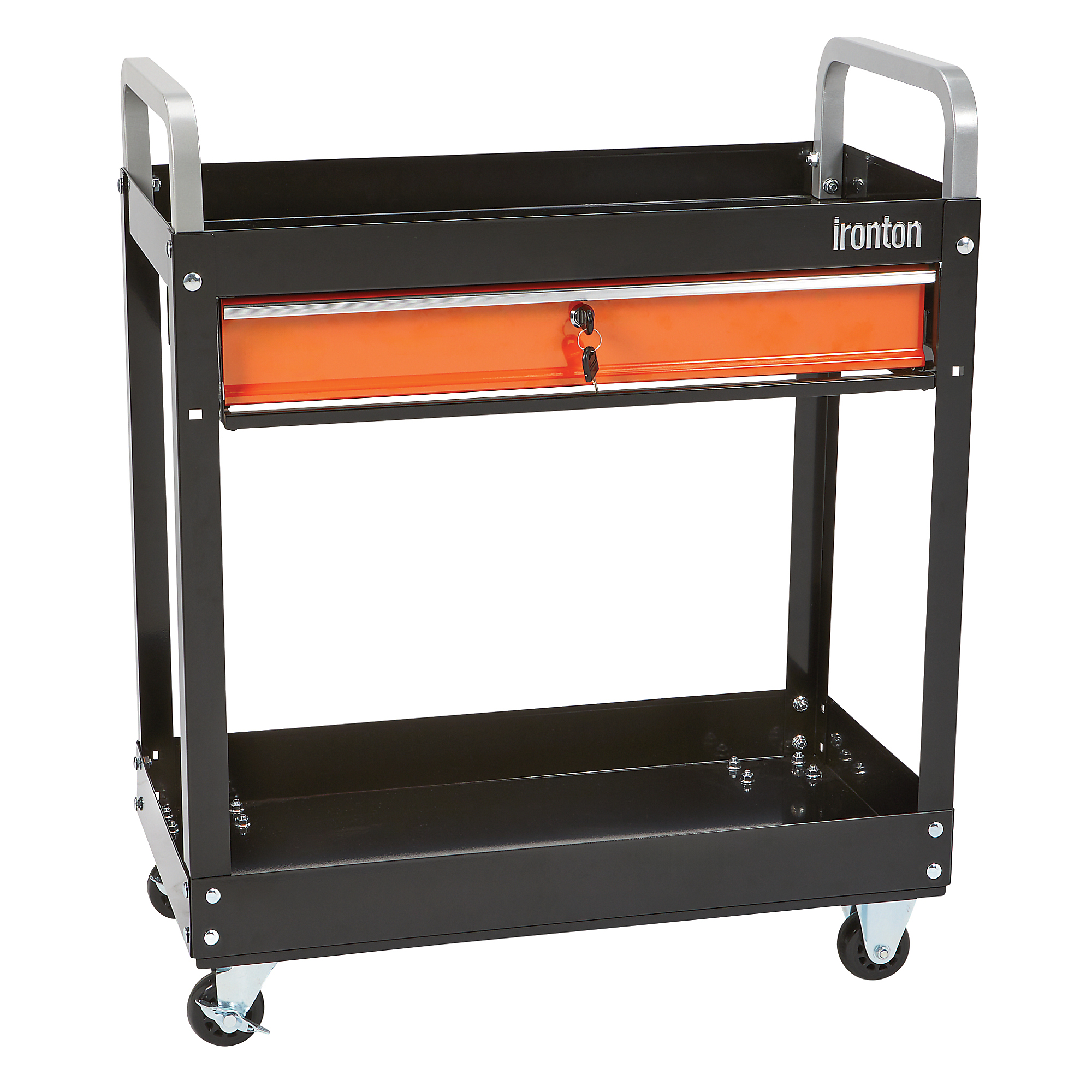 Ironton 1-Drawer Tool Cart, 30in.W x 35in.H, 350-Lb. Capacity